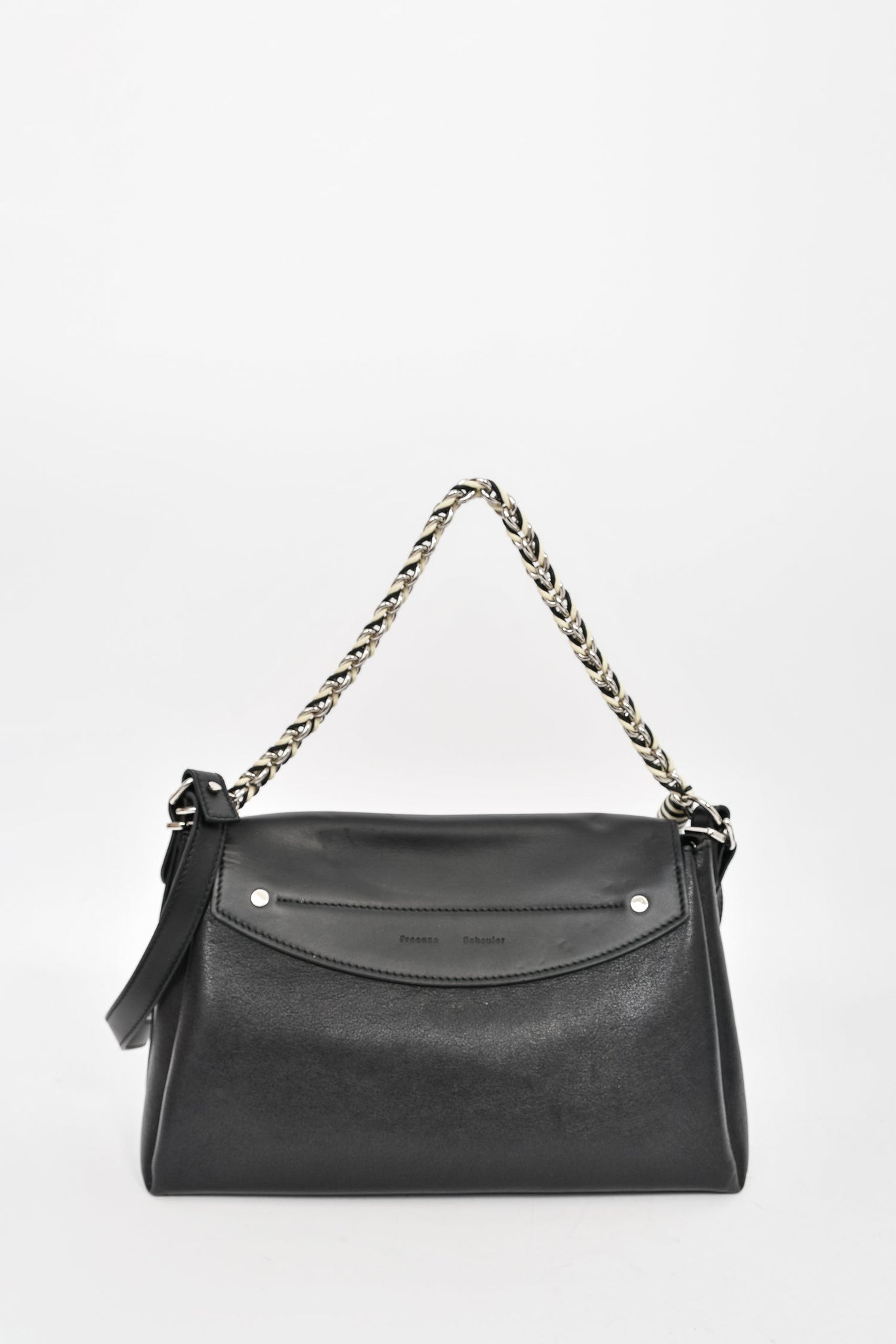 Proenza Schouler Black Leather Fringe Bag
