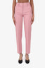 Burberry Pink Cigarette Trousers Size 0