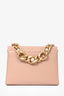Chanel 2021 Beige Lambskin Quilted Leather Pearl Chain CC Flap Bag