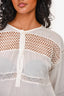 Isabel Marant Etoilie White Crochet Blouse Size 34