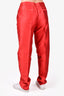Giorgio Armani Red Straight Leg Trousers Size 44