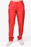 Giorgio Armani Red Straight Leg Trousers Size 44