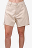 Rick Owens DRKSHDW Cream Cutoff Shorts Size 34 Mens