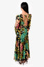 PatBO Black Tropicalia Plunge Maxi Dress Size S