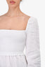 Wilfred White Linen 'Tempest' Smocked Mini Dress Size XXS