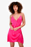 Seroya Fuchsia Hot Pink Silk Tank Dress Size XL