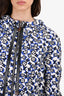 Louis Vuitton Blue/White Monogram Zip-up Rain Coat Size 36