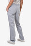 MM6 Maison Margiela White/Grey Cotton Skinny Pants Size 42