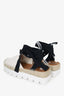 Marni White Straw Slingback Sandals Size 37