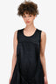 McQ by Alexander McQueen Black Satin Sleeveless Mini Dress Size 38