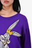 Moschino Purple Wool 'Bugs Bunny' Sweater Size S