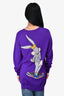 Moschino Purple Wool 'Bugs Bunny' Sweater Size S