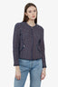 Rebecca Taylor Pink/Blue Tweed Zip-up Jacket Size 2
