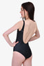 Moschino Black Sleeveless One Piece Teddy Logo Swimsuit Size 2