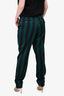 Ami Alexandre Mattiussi Green/Navy Striped Trousers Est. Size 40 Mens