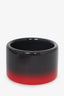 Hermes Black/Red Lacquered Wood Wide Cuff