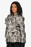 Giambattista Valli Haute Couture Cream/Black Lace Bow Front Jacket Size 2