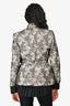 Giambattista Valli Haute Couture Cream/Black Lace Bow Front Jacket Size 2