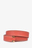 Hermes Dusty Rose Leather 'Rivale Double Tour' Bracelet Size XS