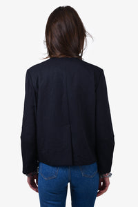 Marni Black Cropped Crinkled Jacket Size 44