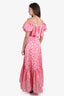 ML Monique Lhuillier Pink Polka Dot Dress Size 4