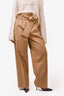 3.1 Phillip Lim Beige Paper Bag Belted Trousers Size 4