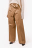 3.1 Phillip Lim Beige Paper Bag Belted Trousers Size 4