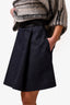 Miu Miu Dark Wash Denim Flared Skirt Size 38