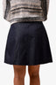 Miu Miu Dark Wash Denim Flared Skirt Size 38
