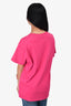 R13 Fuchsia 'New York' Graphic T-Shirt Size L