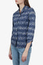 Marni Blue/White Pattern Long Sleeve Shirt size 42
