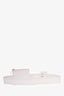 Jacquemus White Leather Belt With Pouch Size S