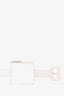 Jacquemus White Leather Belt With Pouch Size S