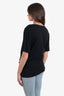 Gucci Black Logo Print T-Shirt Size Medium