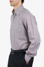 Ermenegildo Zegna Brown Plaid Long-sleeve Shirt Mens Est. Size XL