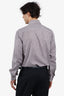 Ermenegildo Zegna Brown Plaid Long-sleeve Shirt Mens Est. Size XL