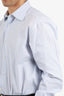 Ermenegildo Zegna Blue/White Striped Shirt Size 43 Mens