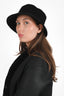 Hermes Black Cashmere Bucket Hat