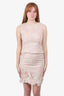 Nina Ricci Pink Sequin Sleeveless Top & Skirt Size 42