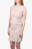 Nina Ricci Pink Sequin Sleeveless Top & Skirt Size 42