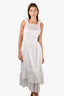 Ulla Johnson White Eyelet Sleeveless Maxi Dress Size 0