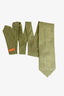 Bvlgari Green Printed Silk Tie