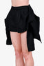 Alexander Wang Black Wool Shorts With Shirt Tie Waist Size 2