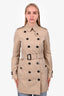 Burberry London Beige 'Sandringham' Trench Coat with Belt Size 4