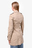 Burberry London Beige 'Sandringham' Trench Coat with Belt Size 4