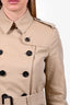 Burberry London Beige 'Sandringham' Trench Coat with Belt Size 4
