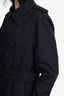 Burberry London Black "The Sandringham" Short Trench Coat Size 50 Mens
