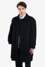 Burberrys Black Cashmere Coat Size 40 Mens