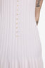 Pre-loved Chanel™ Baby Pink Cotton Knit Ruffle Midi Dress Size 44