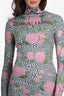 Maisie Wilen Multicolor Floral Print Bodycon Dress Size XS